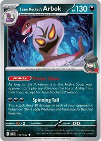 113 Team Rocket's Arbok